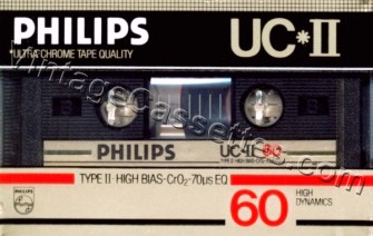 Philips Philips UC II Type II 1984–85 Type II Cassette Tape