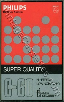 Philips Philips Super C-60 1975–77 Type I Cassette Tape