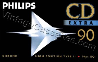 Philips Philips CD Extra 1994–96 Type II Cassette Tape