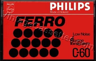 Philips Philips Ferro C-60 1978–81 Type I Cassette Tape