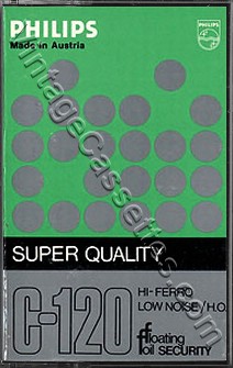 Philips Philips Super C-120 1975–77 Type I Cassette Tape