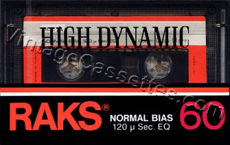 RAKS RAKS High Dynamic 1985–87 Type I Cassette Tape