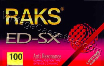 RAKS RAKS ED-SX 1993–95 Type I Cassette Tape