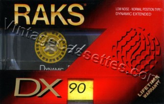 RAKS RAKS DX 1993–95 Type I Cassette Tape