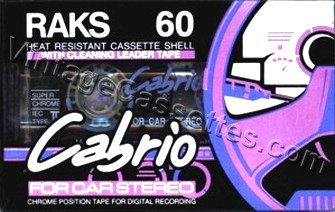 RAKS RAKS Cabrio Type II heat resistant 1993–95 Type II Cassette Tape