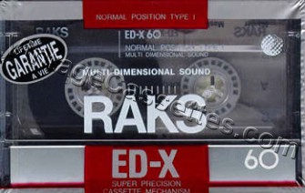 RAKS RAKS ED-X 1990–92 Type I Cassette Tape