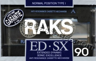 RAKS RAKS ED-SX 1990–92 Type I Cassette Tape