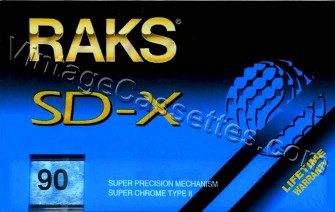 RAKS RAKS SD-X 1993–95 Type II Cassette Tape