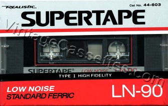 Radioshack/Realistic Realistic LN Type I 1988–94 Type I Cassette Tape