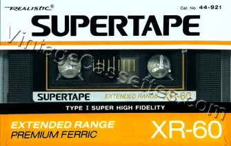 Radioshack/Realistic Realistic XR Type I 1988–94 Type I Cassette Tape