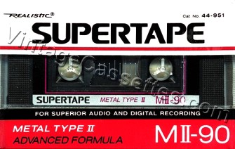 Radioshack/Realistic Realistic MDII Type II Metal particle tape as type II 1988–94 Type II Cassette Tape