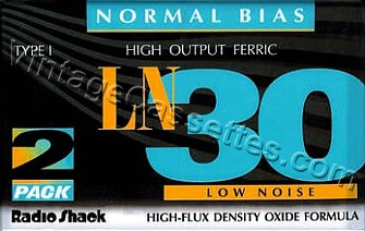 Radioshack/Realistic RadioShack LN Type I 1995–00 Type I Cassette Tape