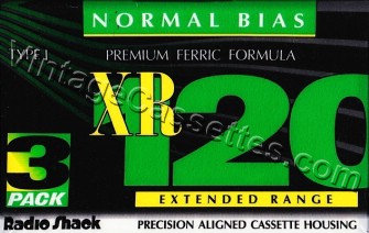Radioshack/Realistic RadioShack XR Type I 1995–00 Type I Cassette Tape