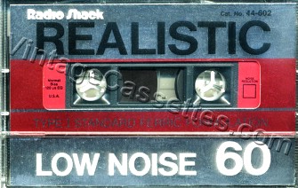 Radioshack/Realistic Realistic Low Noise Type I 1986–87 Type I Cassette Tape