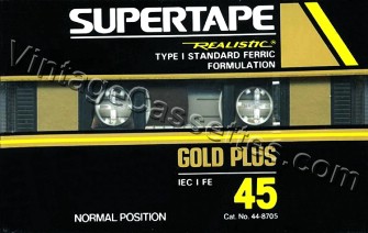 Radioshack/Realistic Realistic Gold Plus Type I 1992–94 Type I Cassette Tape