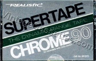 Radioshack/Realistic Realistic Chrome 1978–83 Type II Cassette Tape
