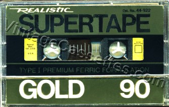 Radioshack/Realistic Realistic Gold Type I 1986–87 Type I Cassette Tape