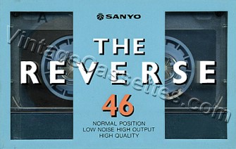 Sanyo Sanyo The Reverse Blue 1986–91 Type I Cassette Tape