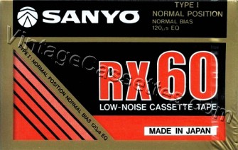 Sanyo Sanyo RX 1986–88 Type I Cassette Tape