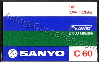 Sanyo Sanyo HiFi Low Noise 1976–77 Type I Cassette Tape