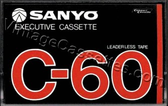 Sanyo Sanyo Executive Cassette C-60 1978–83 Type I Cassette Tape