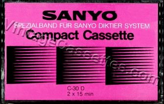 Sanyo Sanyo Dictation C-30 Type I Eastern Europe? 1978–83 Type I Cassette Tape