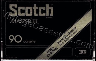 Scotch Scotch Master III 1979–81 Type III Cassette Tape