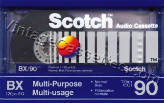 Scotch Scotch BX 1990–93 Type I Cassette Tape