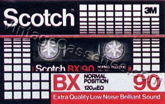 Scotch Scotch BX 1982–86 Type I Cassette Tape