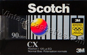 Scotch Scotch CX 1987–89 Type I Cassette Tape