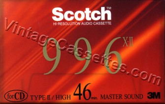 Scotch Scotch X-II 1993–96 Type II Cassette Tape