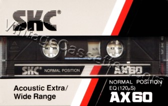 SKC/SMAT SKC AX Type I 1984–86 Type I Cassette Tape