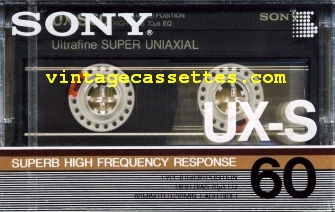 Sony SONY UX-S 1986–87 Type II Cassette Tape