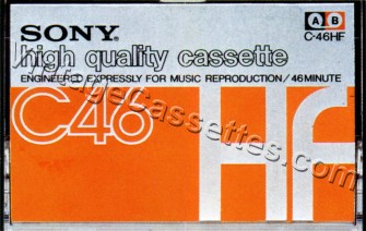 Sony SONY HF 46 Type I 1973–77 Type I Cassette Tape