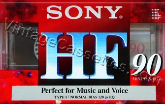 Sony SONY HF Type I South American Market 1995–96 Type I Cassette Tape