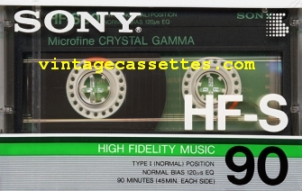 Sony SONY HF-S 1986–87 Type I Cassette Tape