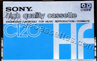 Sony SONY HF 120 Type I 1973–77 Type I Cassette Tape