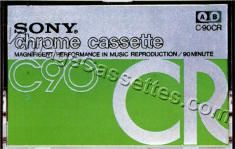 Sony SONY CR 90 Type II 1973–77 Type II Cassette Tape