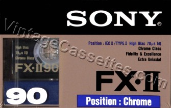 Sony SONY FX-II Type II 1990–92 Type II Cassette Tape