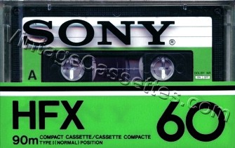 Sony SONY HFX Type It 1978–81 Type I Cassette Tape