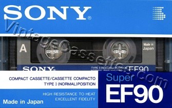 Sony SONY EF Type I 1990–92 Type I Cassette Tape