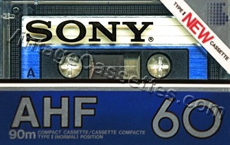 Sony SONY AHF Type I 1982–84 Type I Cassette Tape