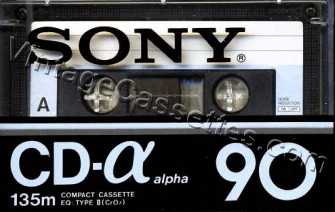 Sony SONY CD-alpha Type II 1978–81 Type II Cassette Tape