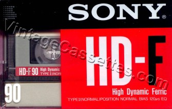 Sony SONY HD-F Type I 1990–92 Type I Cassette Tape