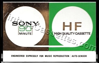 Sony SONY HF 120 1972–73 Type I Cassette Tape
