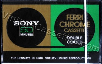 Sony SONY Ferri Chrome 90 1972–75 Type III Cassette Tape
