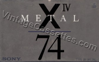 Sony SONY XIV 1992 Type IV Cassette Tape