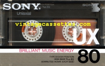 Sony SONY UX 1986–87 Type II Cassette Tape