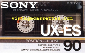 Sony SONY UX-ES 1986–87 Type II Cassette Tape