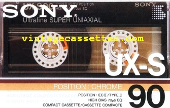 Sony SONY UX-S 1986–87 Type II Cassette Tape